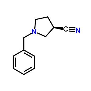 (R)-1-芐基-3-吡咯烷甲腈結(jié)構(gòu)式_157528-56-8結(jié)構(gòu)式