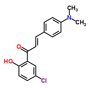 1-(5-氯-2-羥基苯基)-3-[4-(二甲基氨基)苯基]-2-丙烯-1-酮結(jié)構(gòu)式_15934-77-7結(jié)構(gòu)式