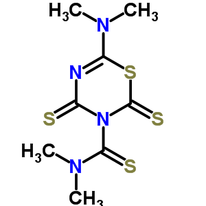 6-(二甲基氨基)-N,N-二甲基-2,4-二硫氧代-2H-1,3,5-噻二嗪-3(4H)-硫代甲酰胺結(jié)構(gòu)式_16011-82-8結(jié)構(gòu)式
