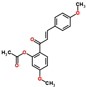 1-[2-(乙?；趸?-4-甲氧基苯基]-3-(4-甲氧基苯基)-2-丙烯-1-酮結(jié)構(gòu)式_1623-58-1結(jié)構(gòu)式