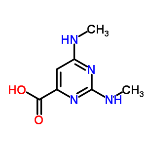 4-Pyrimidinecarboxylicacid, 2,6-bis(methylamino)-Structure,16490-29-2Structure 4-Pyrimidinecarboxylicacid, 2,6-bis(methylamino)- Structure,16490-29-2Structure