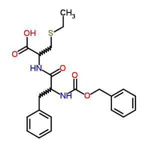 L-(8CI)-N-(N-羧基-3-苯基-D-丙氨?；?-3-(乙基硫代)-丙氨酸 N-芐酯結(jié)構(gòu)式_17445-52-2結(jié)構(gòu)式