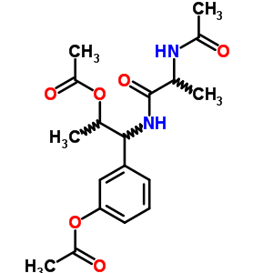 2-(乙?；被?-N-[2-(乙酰基氧基)-1-[3-(乙?；趸?苯基]丙基]-丙酰胺結(jié)構(gòu)式_18802-18-1結(jié)構(gòu)式