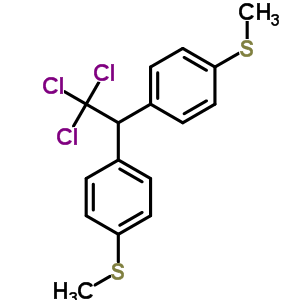 2,2-雙(p-(甲基硫代)苯基)-1,1,1-三氯-乙烷結構式_19679-38-0結構式