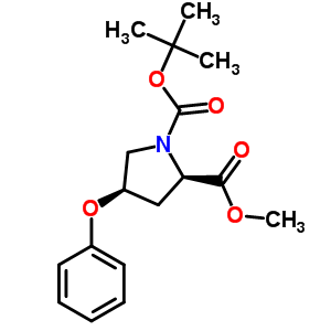 (2R,4r)-4-phenoxy-1,2-pyrrolidinedicarboxylic acid1-(1,1-dimethylethyl)-2-methylesterStructure,198969-19-6Structure (2R,4r)-4-phenoxy-1,2-pyrrolidinedicarboxylic acid1-(1,1-dimethylethyl)-2-methylester Structure,198969-19-6Structure
