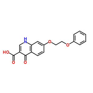 4-Oxo-7-(2-phenoxyethoxy)-1h-quinoline-3-carboxylic acidStructure,19924-65-3Structure 4-Oxo-7-(2-phenoxyethoxy)-1h-quinoline-3-carboxylic acid Structure,19924-65-3Structure