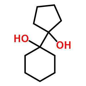 1-(1-羥基環(huán)戊基)-環(huán)己醇結(jié)構(gòu)式_20170-99-4結(jié)構(gòu)式