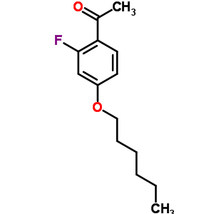 2-氟-4-n-己氧基苯乙酮結(jié)構(gòu)式_203066-91-5結(jié)構(gòu)式
