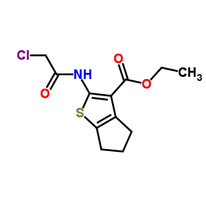 2-(2-氯乙?；被?-5,6-二氫-4H-環(huán)戊并[b]噻吩-3-羧酸乙酯結(jié)構(gòu)式_203385-15-3結(jié)構(gòu)式