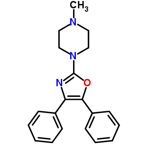 1-(4,5-Diphenyl -1,3-oxazol -2-yl )-4-methyl -piperazineStructure,20503-88-2Structure 1-(4,5-Diphenyl -1,3-oxazol -2-yl )-4-methyl -piperazine Structure,20503-88-2Structure