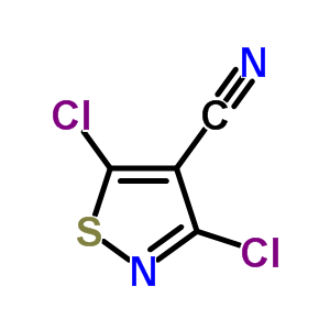 3,5-Dichloro-4-isothiazolecarbonitrile Structure,2120-82-3Structure