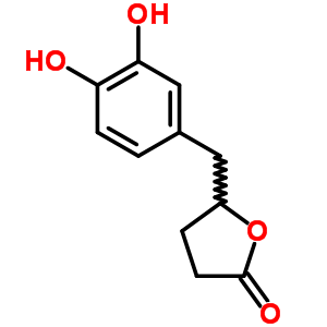 5-[(3,4-Dihydroxyphenyl)methyl]oxolan-2-one Structure,21618-92-8Structure