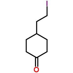 4-(2-碘乙基)環(huán)己酮結(jié)構(gòu)式_219945-60-5結(jié)構(gòu)式