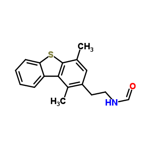 N-[2-(1,4-二甲基-2-二苯并噻吩)乙基]-甲酰胺結(jié)構(gòu)式_23018-31-7結(jié)構(gòu)式