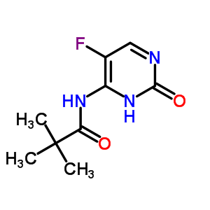 n-(5-氟-2,3-二氫-2-氧代-4-嘧啶)-2,2-二甲基-丙酰胺結(jié)構(gòu)式_2317-72-8結(jié)構(gòu)式