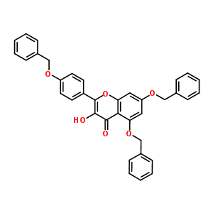 5,7-Bis-(benzyloxy)-2-(4-(benzyloxy)phenyl)-3-hydroxy-4h-chromen-4-oneStructure,23405-70-1Structure 5,7-Bis-(benzyloxy)-2-(4-(benzyloxy)phenyl)-3-hydroxy-4h-chromen-4-one Structure,23405-70-1Structure