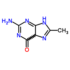 6H-purin-6-one,2-amino-1,9-dihydro-8-methyl-Structure,23662-75-1Structure 6H-purin-6-one,2-amino-1,9-dihydro-8-methyl- Structure,23662-75-1Structure