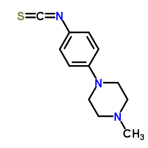 1-(4-異硫代氰?；交?-4-甲基哌嗪結(jié)構(gòu)式_23861-85-0結(jié)構(gòu)式