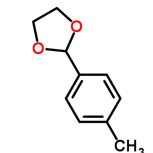(9ci)-2-(4-甲基苯基)-1,3-二氧戊環(huán)結構式_2403-51-2結構式