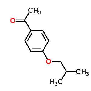 1-(4-異丁氧基苯基)乙酮結(jié)構(gòu)式_24242-97-5結(jié)構(gòu)式