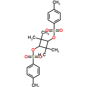 1-甲基-4-[2,2,4,4-四甲基-3-(4-甲基苯基)磺酰氧基-環(huán)丁基]氧基磺?；?苯結(jié)構(gòu)式_24525-90-4結(jié)構(gòu)式