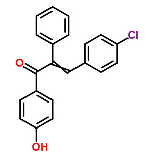 3-(4-氯苯基)-1-(4-羥基苯基)-2-苯基-2-丙烯-1-酮結(jié)構(gòu)式_24845-41-8結(jié)構(gòu)式
