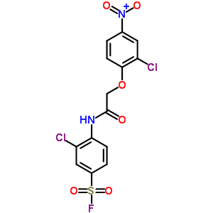 3-氯-4-[[2-(2-氯-4-硝基苯氧基)乙?；鵠氨基]-苯磺酰基氟結(jié)構(gòu)式_25299-91-6結(jié)構(gòu)式