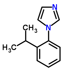 1-(2-異丙基苯基)-1H-咪唑結(jié)構(gòu)式_25364-40-3結(jié)構(gòu)式