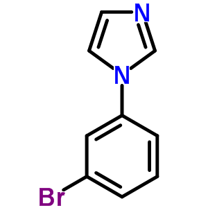1-(3-溴苯基)咪唑結(jié)構(gòu)式_25372-02-5結(jié)構(gòu)式