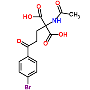 2-(乙?；被?-2-[3-(4-溴苯基)-3-氧代丙基]-丙二酸結(jié)構(gòu)式_2545-53-1結(jié)構(gòu)式