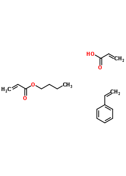 2-Propenoic acid, polymer with butyl 2-propenoate and ethenylbenzene Structure,25586-20-3Structure