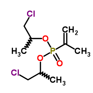 (9CI)-(1-甲基乙烯)-磷酸 雙(2-氯-1-甲基乙基)酯結(jié)構(gòu)式_25598-37-2結(jié)構(gòu)式