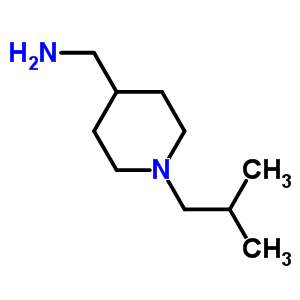 (1-異丁基-4-哌啶基)甲胺結(jié)構(gòu)式_258345-24-3結(jié)構(gòu)式