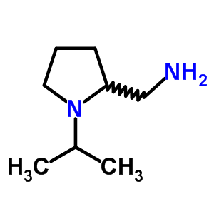 (1-異丙基-2-吡咯烷)甲胺結(jié)構(gòu)式_26116-15-4結(jié)構(gòu)式