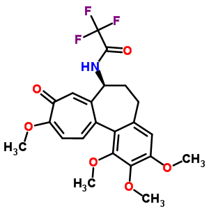 N-[(S)-5,6,7,9-四氫-1,2,3,10-四甲氧基-9-氧代苯并[a]庚搭烯-7-基]-2,2,2-三氟乙酰胺結構式_26195-65-3結構式