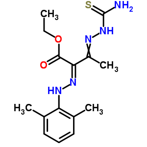 3-[2-(氨基硫氧代甲基)肼基]-2-[2-(2,6-二甲基苯基)肼基]-丁酸乙酯結構式_27115-84-0結構式