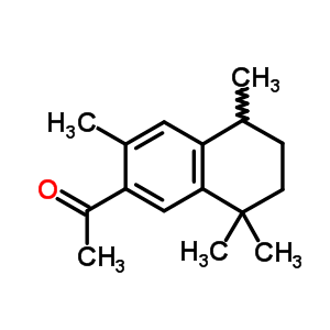 1-(5,6,7,8-四氫-3,5,8,8-四甲基-2-萘)-乙酮結(jié)構(gòu)式_27413-67-8結(jié)構(gòu)式