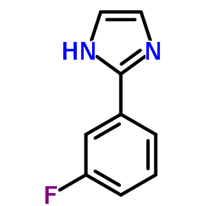 2-(3-氟苯基)-1H-咪唑結(jié)構(gòu)式_27423-79-6結(jié)構(gòu)式