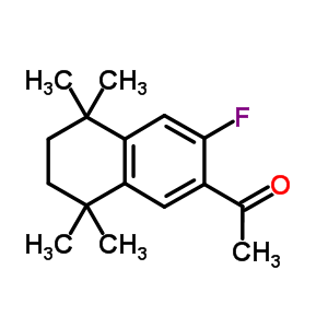 1-(3-氟-5,6,7,8-四氫-5,5,8,8-四甲基-2-萘)-乙酮結(jié)構(gòu)式_27452-16-0結(jié)構(gòu)式