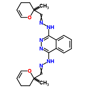 (8ci)-3,4-二氫-2-甲基-2H-吡喃-2-羧醛-1,4-二氮雜萘二基二肼酮結構式_27704-23-0結構式