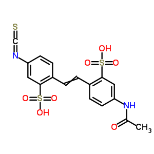 5-(乙?；被?-2-[2-(4-異硫代氰?；?2-硫苯基)乙烯]-苯磺酸結(jié)構(gòu)式_27816-59-7結(jié)構(gòu)式
