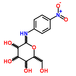 N-(4-硝基苯基)-D-吡喃葡萄糖胺結(jié)構(gòu)式_2893-21-2結(jié)構(gòu)式