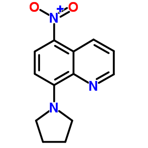 5-Nitro-8-(pyrrolidin-1-yl)quinolineStructure,294194-84-6Structure 5-Nitro-8-(pyrrolidin-1-yl)quinoline Structure,294194-84-6Structure