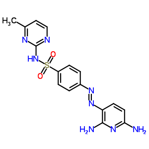 4-[2-(2,6-二氨基-3-吡啶)二氮雜烯]-n-(4-甲基-2-嘧啶)-苯磺酰胺結(jié)構(gòu)式_29817-72-9結(jié)構(gòu)式