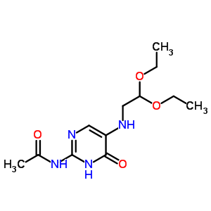 n-[5-[(2,2-二乙氧基乙基)氨基]-1,6-二氫-6-氧代-2-嘧啶]-乙酰胺結(jié)構(gòu)式_3005-74-1結(jié)構(gòu)式