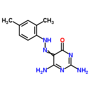 2,6-二氨基-5-[2-(2,4-二甲基苯基)二氮雜烯]-4(3H)-嘧啶酮結(jié)構(gòu)式_30188-98-8結(jié)構(gòu)式