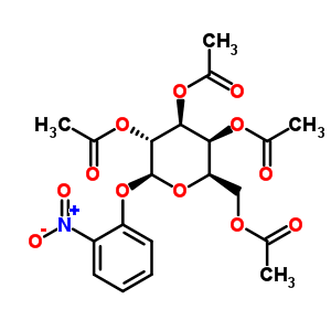 2-Nitrophenyl 2,3,4,6-tetra-o-acetyl-β-d-galactopyranosideStructure,3053-17-6Structure 2-Nitrophenyl 2,3,4,6-tetra-o-acetyl-β-d-galactopyranoside Structure,3053-17-6Structure