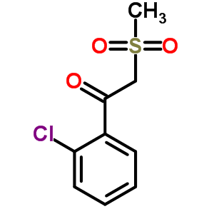 1-(2-氯苯基)-2-(甲基磺酰基)-乙酮結(jié)構(gòu)式_30866-60-5結(jié)構(gòu)式