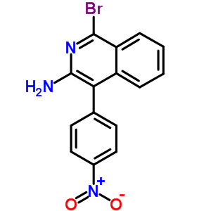 1-溴-4-(4-硝基苯基)-3-異喹啉胺結(jié)構(gòu)式_31309-65-6結(jié)構(gòu)式