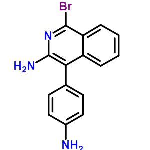 4-(4-氨基苯基)-1-溴-3-異喹啉胺結(jié)構(gòu)式_31309-66-7結(jié)構(gòu)式